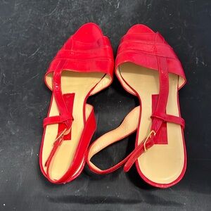 Helene Arpels Red Sandals